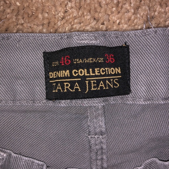 Men’s Gray Slim Fit Zara Jeans - Picture 3 of 3